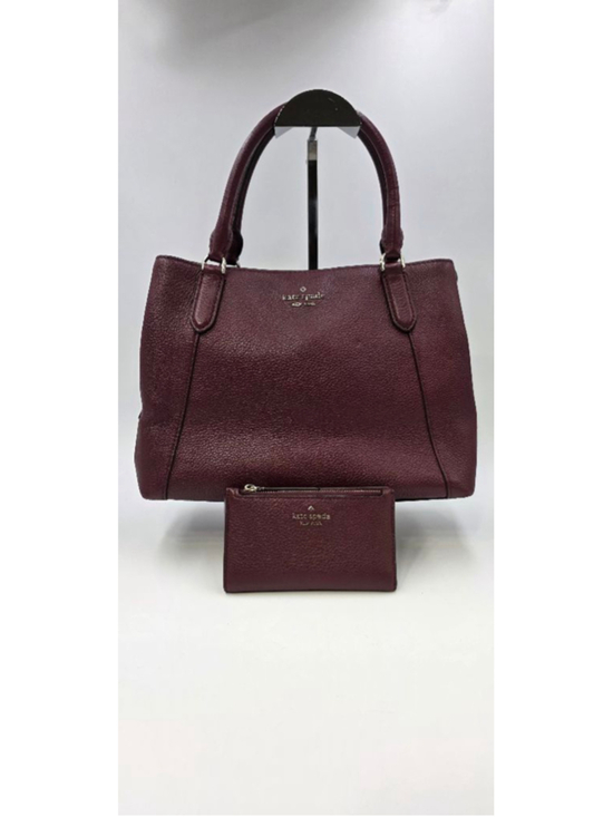 Kate Spade Handbags - Kate Spade Jackson Deep Cherrywood Satchel Purse with matching Wallet